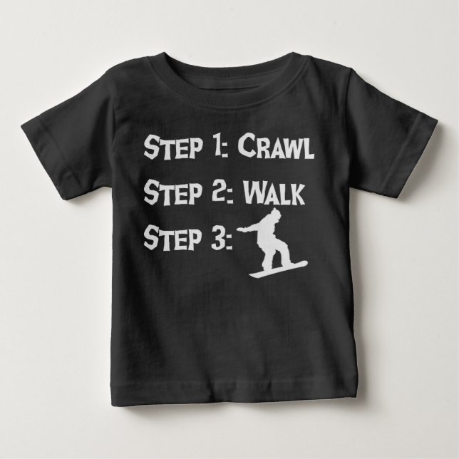 Baby snowboarding shirt (Front)