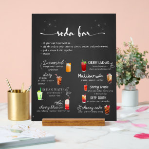 Baby Soda Ready to POP Soda Bar Acrylic Sign