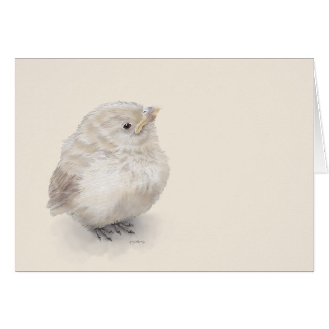 Baby Sparrow Digital Watercolor (Front Horizontal)
