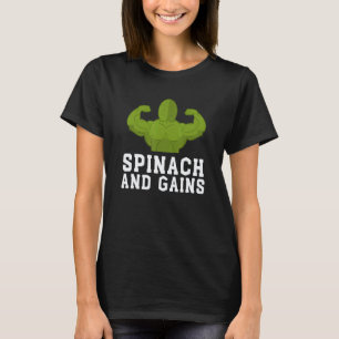 Baby Spinach Organic Spinach And Kale Vegetarian V T-Shirt