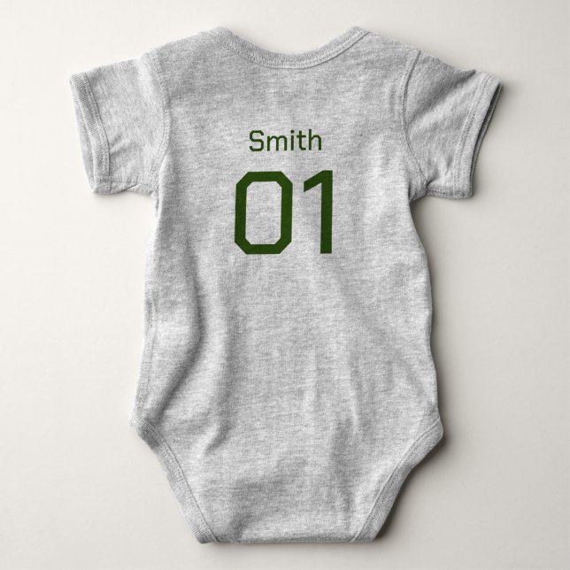Baby Sport Team Jersey Bodysuit (Back)