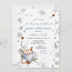 Baby Sprinkle A Merry Little Winter Baby Shower Invitation
