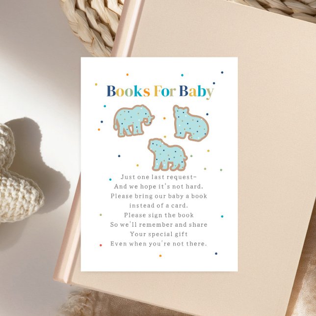 Baby Sprinkle Animal Cookies Book Request Blue Enclosure Card (Creator Uploaded)