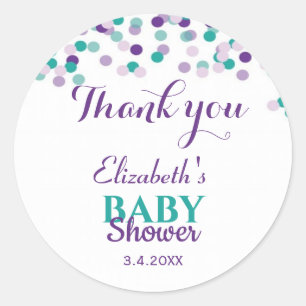 Baby Sprinkle   Baby Shower Classic Round Sticker