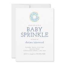 Baby Sprinkle // Blue Boy Doughnut Shower Invitati