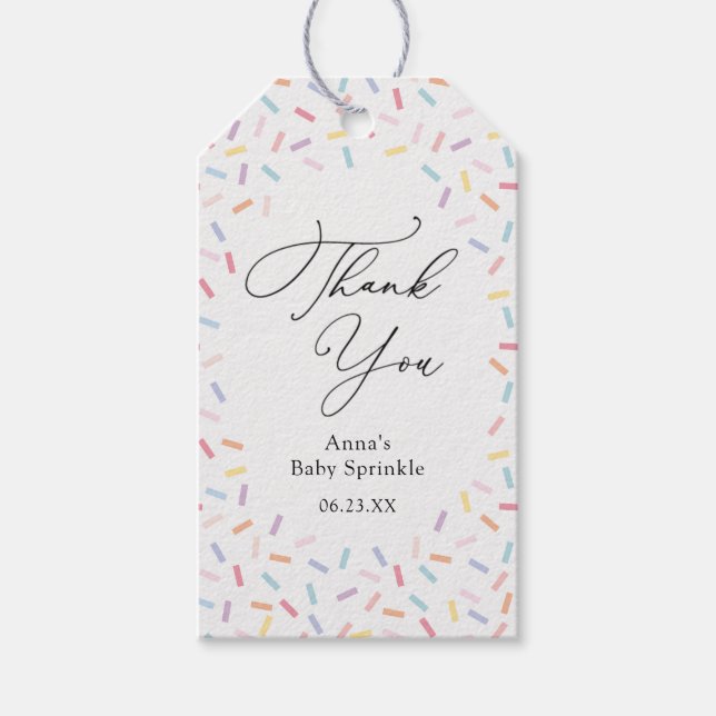 Baby Sprinkle Confetti Gift Tags (Front)