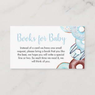 Baby Sprinkle Doughnuts Baby Shower Books for Baby Enclosure Card