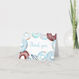 Baby Sprinkle Doughnuts Baby Shower Thank You Card