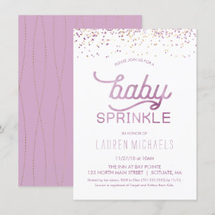 Baby Sprinkle Invitation - Customise Invite,  Girl