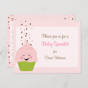 Baby Sprinkle Invitation in Pinks