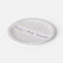 Baby Sprinkle Personalised Party Plates