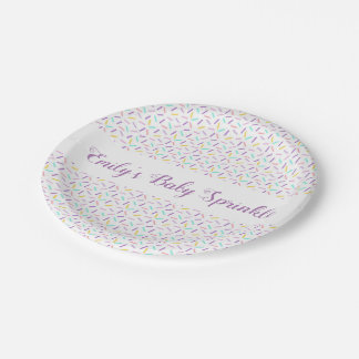 Baby Sprinkle Personalised Party Plates