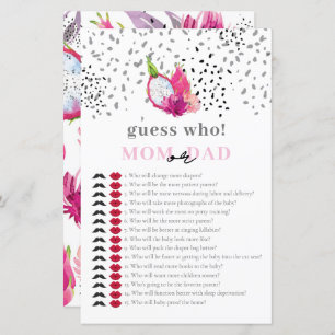 Baby Sprinkle Pitaya Dragon Fruit Guess who Game