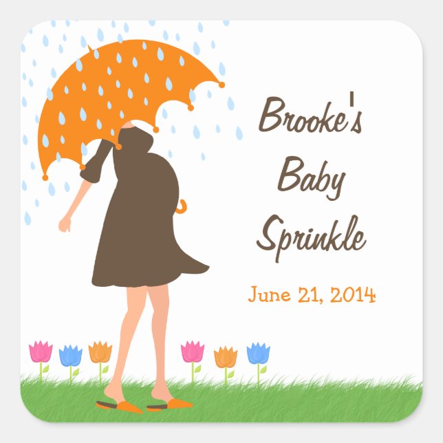 Baby Sprinkle Shower Favour Tag (Front)