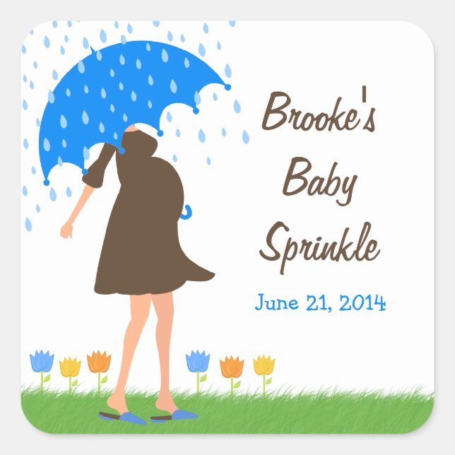 Baby Sprinkle Shower Favour Tag (Front)