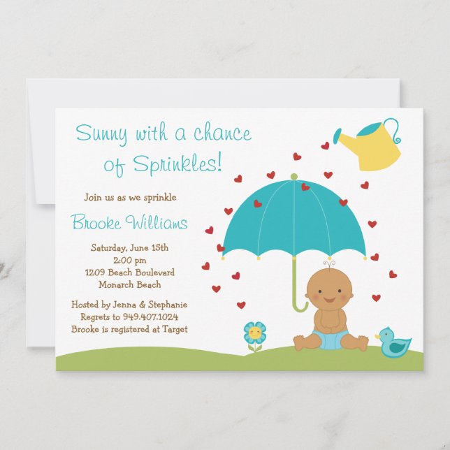 Baby Sprinkle Shower Invitation (Front)