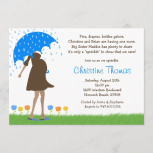 Baby Sprinkle Shower Invitation for Baby Boy