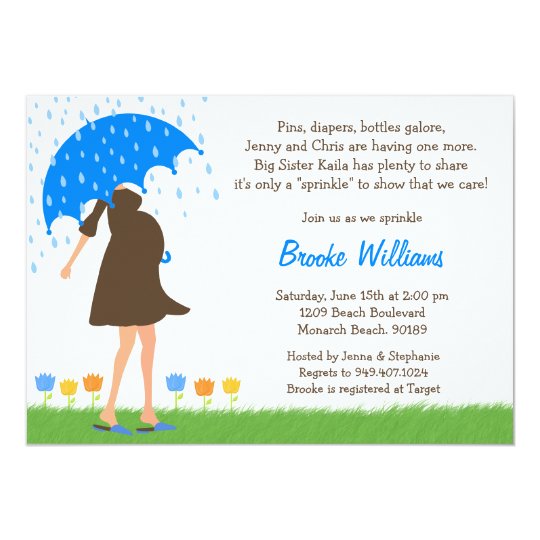 Baby Sprinkle Shower Invitation for Baby Boy