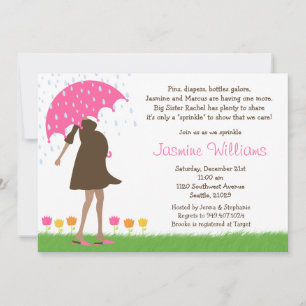 Baby Sprinkle Shower Invitation for Baby Girl