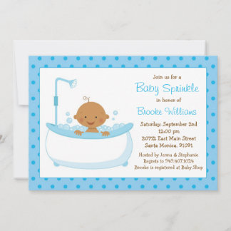 Baby Sprinkle Shower Invitation for Boy
