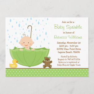 Baby Sprinkle Shower Invitation Gender Neutral