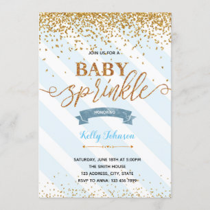 Baby sprinkle shower party invitation