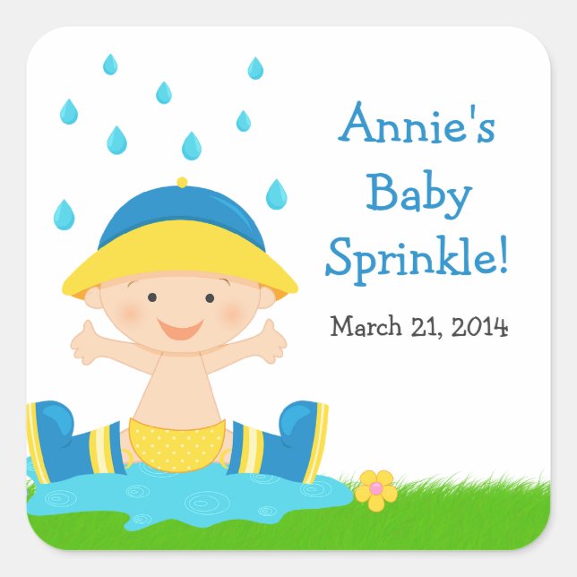 Baby Sprinkle Shower Sticker (Front)