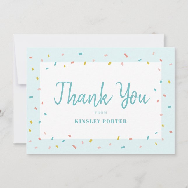 Baby Sprinkle Thank You Card (Front)