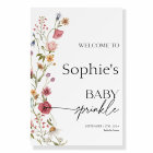 Baby Sprinkle Welcome Sign Floral