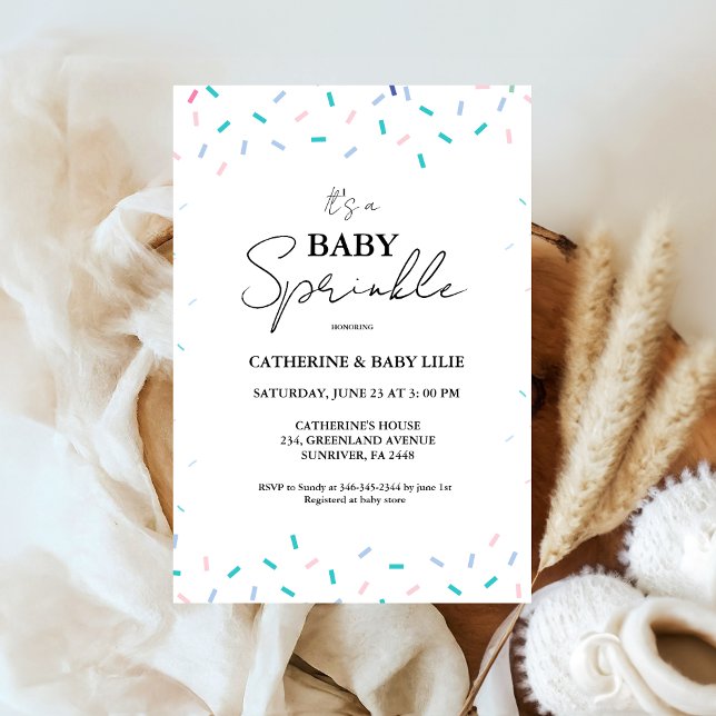  Baby Sprinkles Gender Neutral Baby Shower  Invitation (Creator Uploaded)