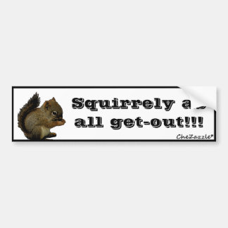 Baby Squirrel Bumper Sticker