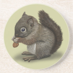 Baby Squirrel Coaster