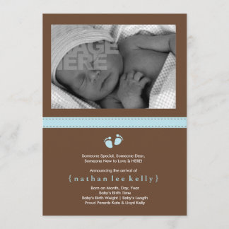 Baby Steps Birth Announcement