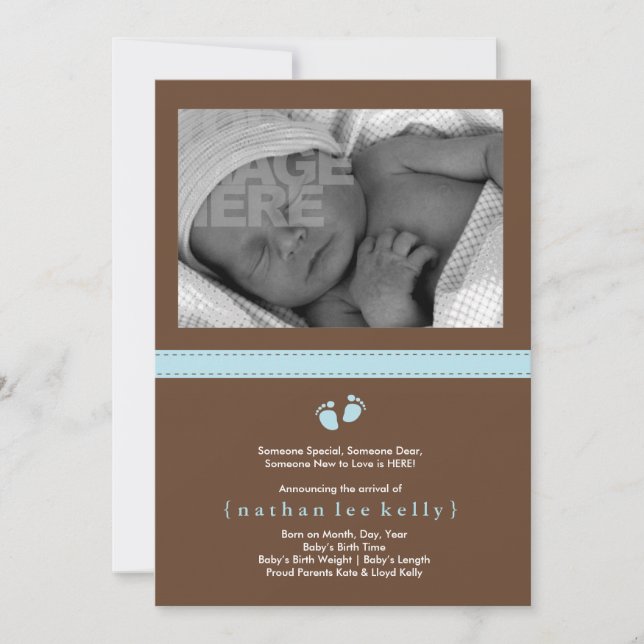 Baby Steps Birth Announcement (Front)