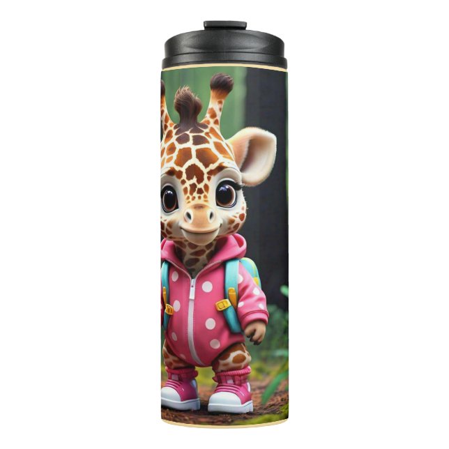 "Baby Steps in Wilderness" Thermal Tumbler (Front)