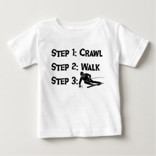 Baby steps ski t-shirt