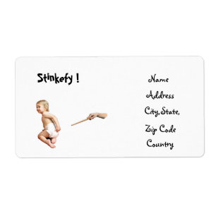 Baby Stinkefy!-address label