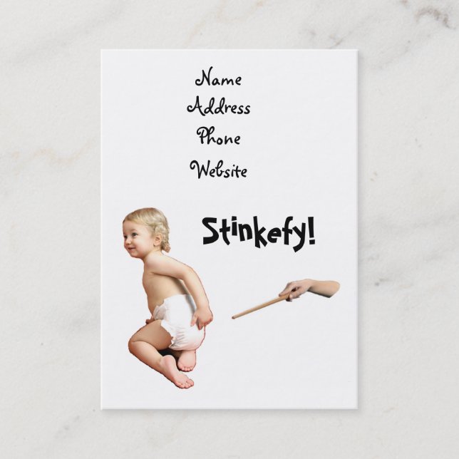 Baby Stinkefy!-business cards (Front)