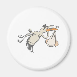 Baby Storch Klapperstorch stork Magnet