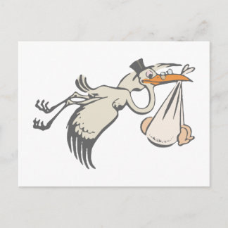 Baby Storch Klapperstorch stork Postcard