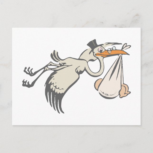 Baby Storch Klapperstorch stork Postcard (Front)