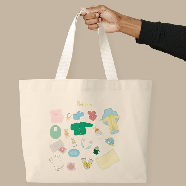 Baby Stuff For Your Diaper Bag Tote Bag  (Baby Stuff Large Tote)