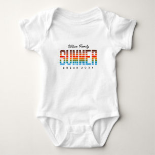 Baby Summer Sunset Beach Family Vacation Bodysuit