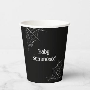 Baby Summoned Gothic Black Baby Shower Paper Cups