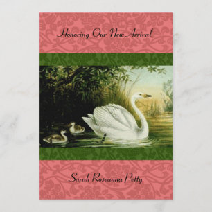 Baby Swans Baby Shower invitation