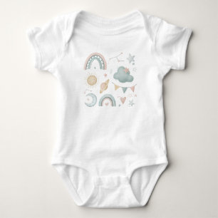 baby sweet gently cosmic night set bodysuit