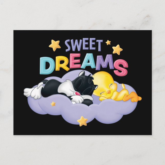 Baby SYLVESTER™ and TWEETY™ | Sweet Dreams Invitation Postcard (Front)