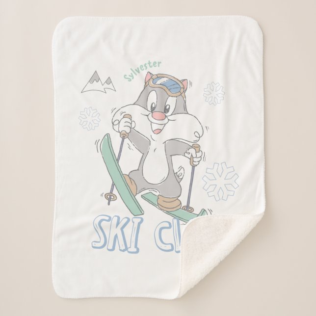 Baby SYLVESTER™ Ski Club Sherpa Blanket (Front)
