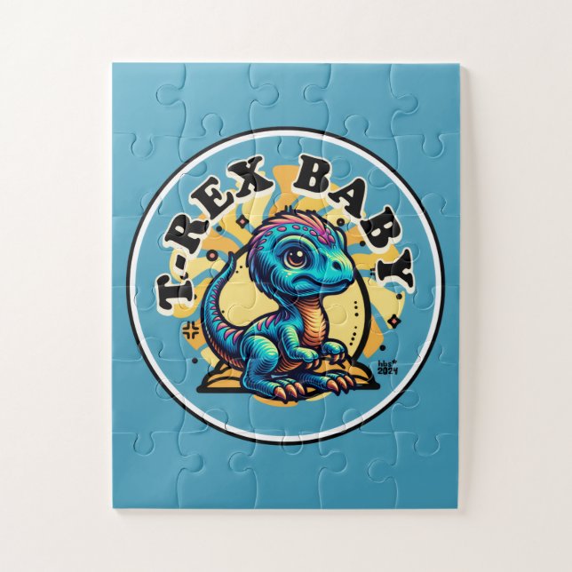 Baby T-Rex Jigsaw Puzzle (Vertical)