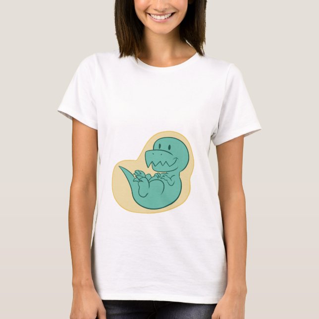 Baby T-Rex Maternity Shirt (Front)